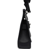 Hermes Jypsiere Mini Black Evercolor Palladium Hardware