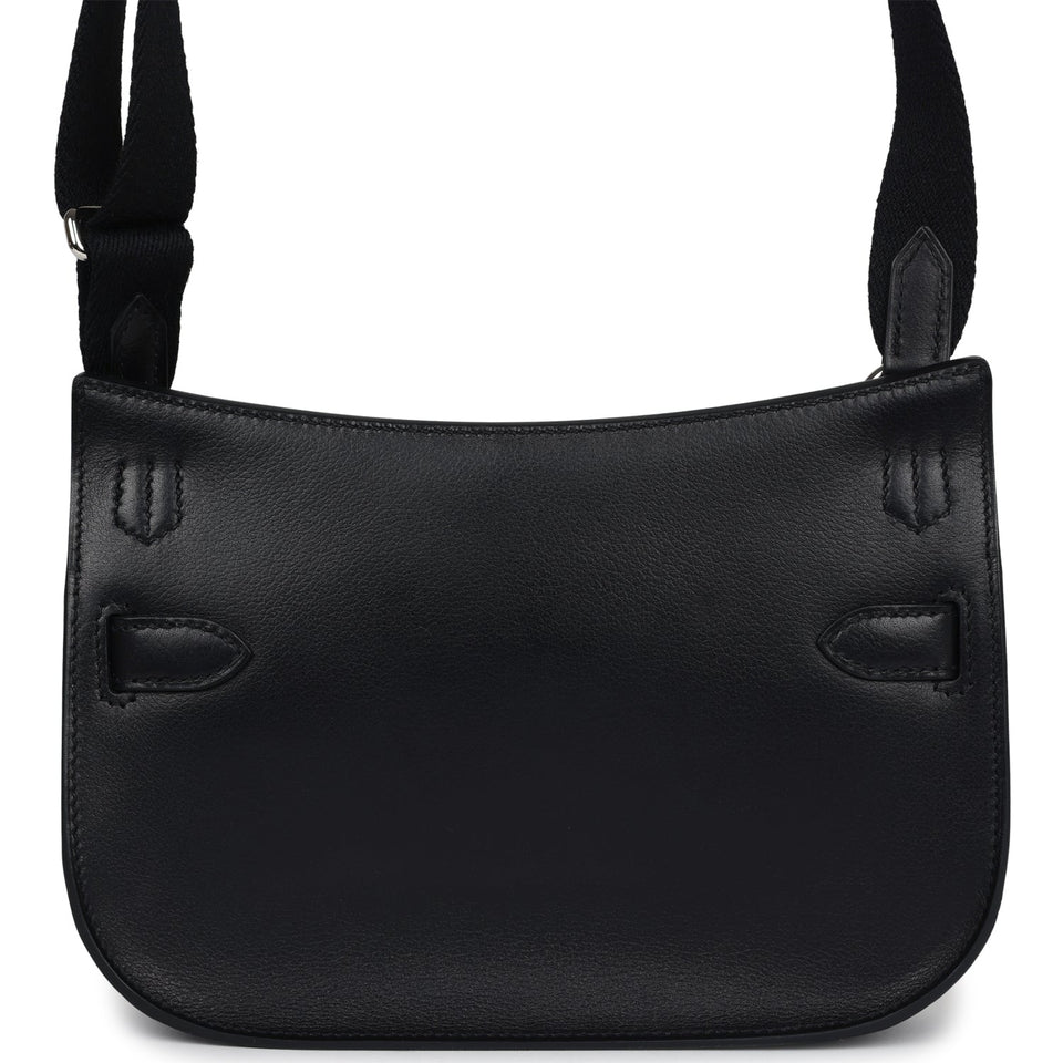 Hermes Jypsiere Mini Black Evercolor Palladium Hardware