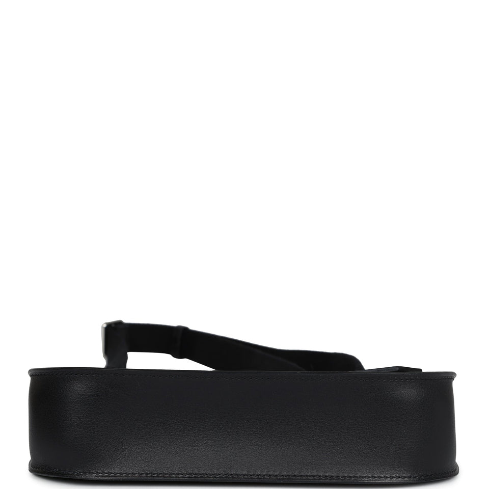 Hermes Jypsiere Mini Black Evercolor Palladium Hardware