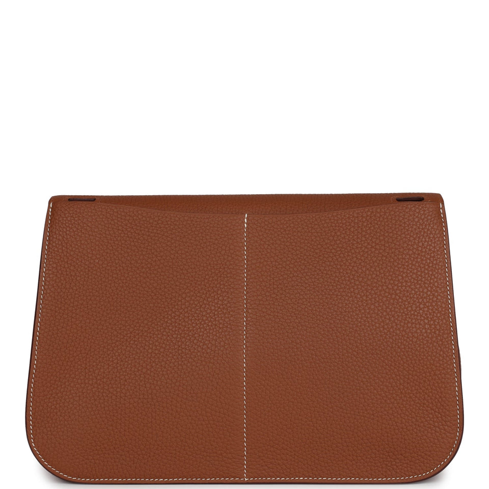 Hermes Halzan 31 Gold Clemence Gold Hardware