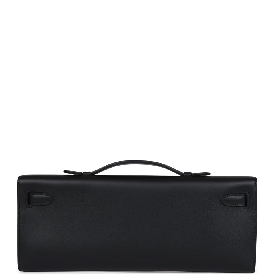 Hermes Kelly Cut Black Swift Palladium Hardware