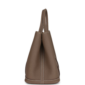 Hermes Garden Party 30 Etoupe Negonda Palladium Hardware