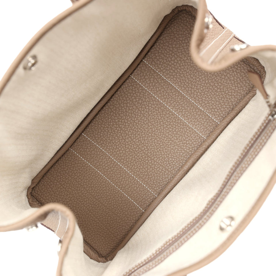 Hermes Garden Party 30 Etoupe Negonda Palladium Hardware