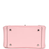 Hermes Mini Lindy Rose Sakura Swift Palladium Hardware