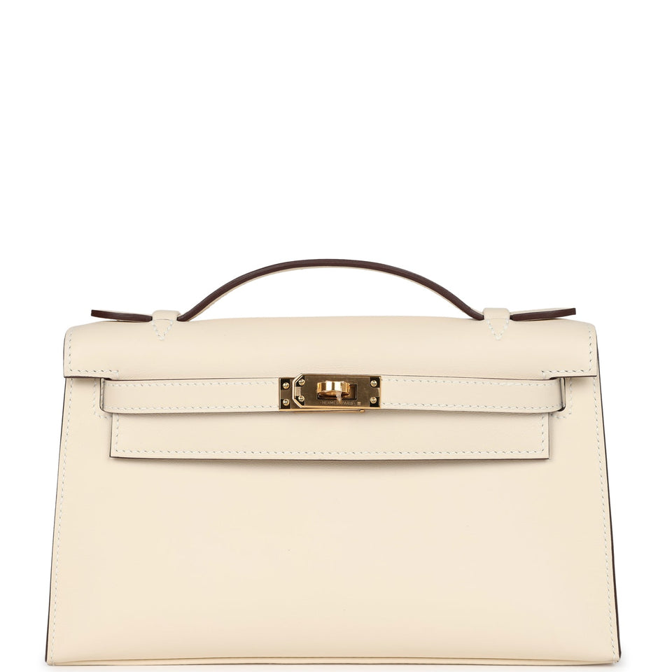 Hermes Kelly Pochette Nata Swift Gold Hardware