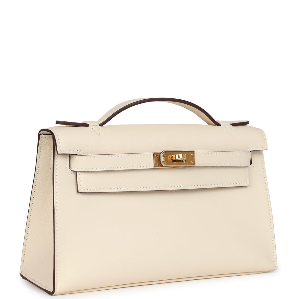 Hermes Kelly Pochette Nata Swift Gold Hardware