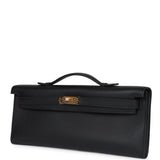 Hermes Kelly Cut Black Swift Palladium Hardware