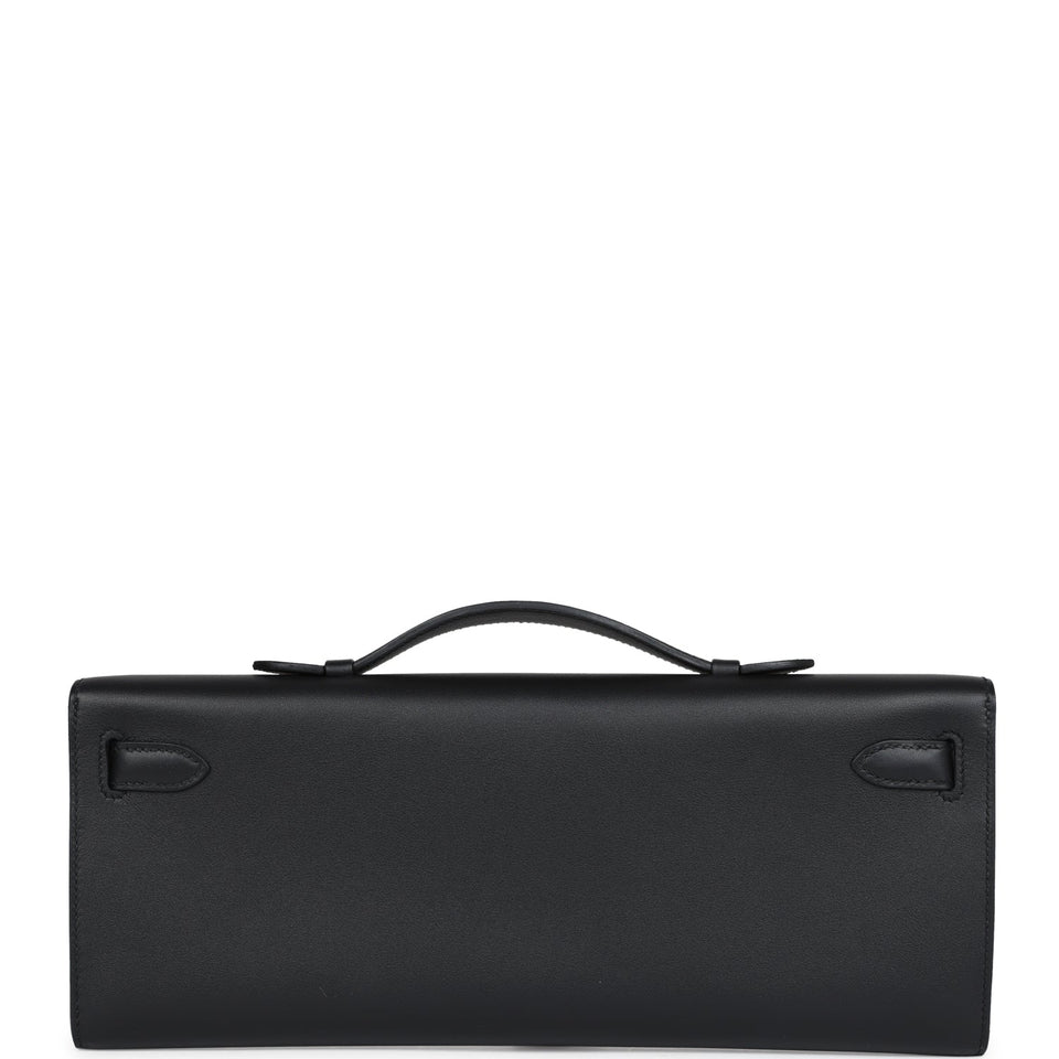 Hermes Kelly Cut Black Swift Palladium Hardware