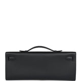 Hermes Kelly Cut Black Swift Palladium Hardware