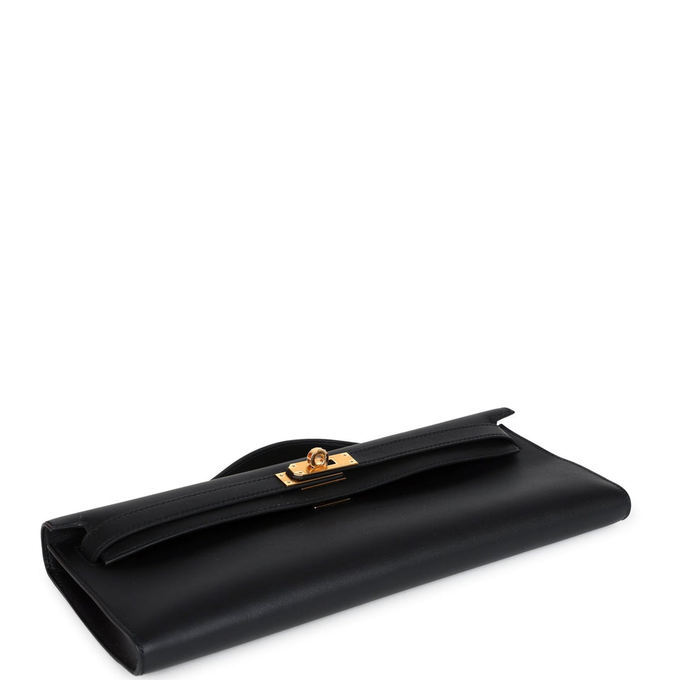 Hermes Kelly Cut Black Swift Palladium Hardware