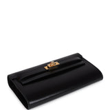 Hermes Kelly Wallet To Go Black Box Gold Hardware