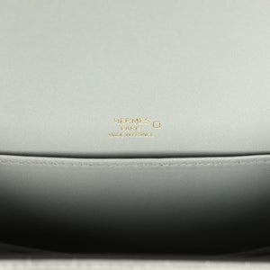 Hermes Mini Roulis Gris Ciment Shiny Alligator Permabrass Hardware