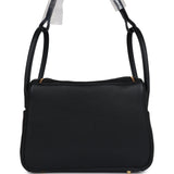 Hermes Lindy 26 Black Clemence Gold Hardware