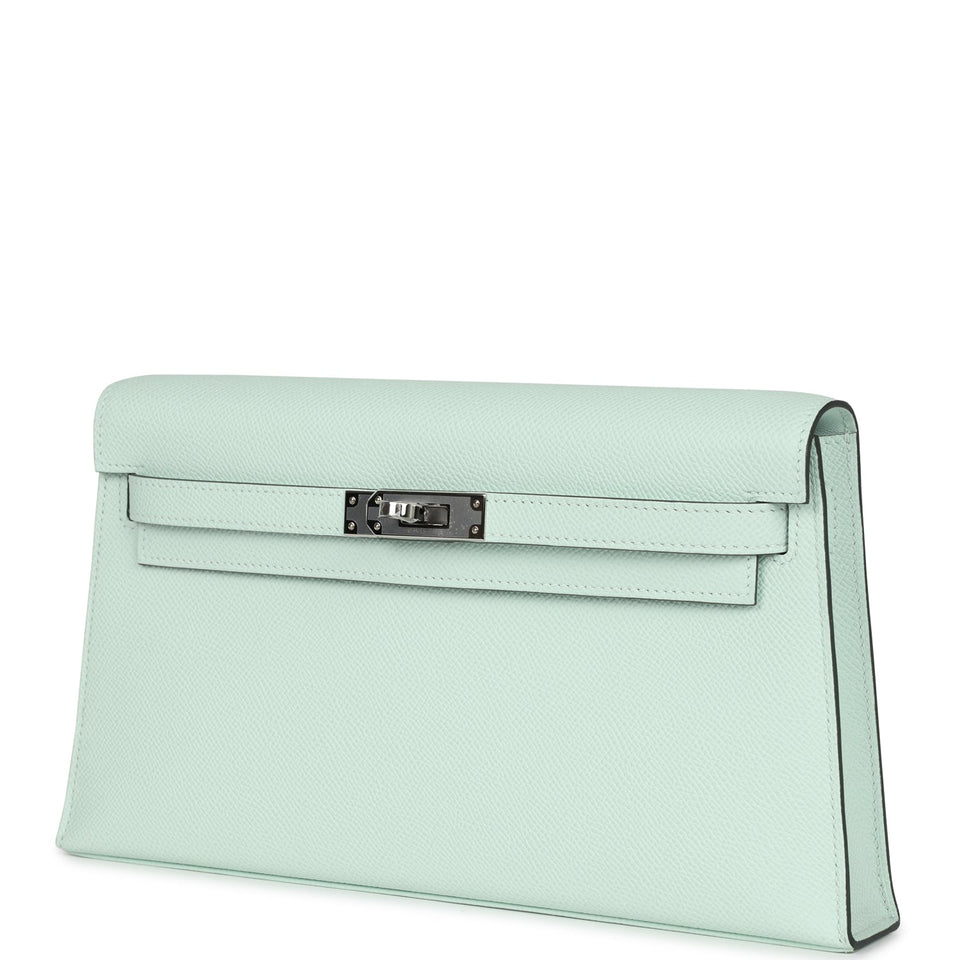 Hermes Kelly Elan Vert PepperEpsom Palladium Hardware