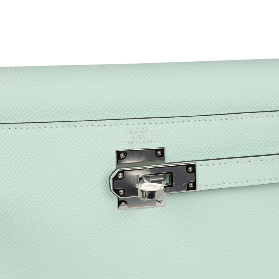 Hermes Kelly Elan Vert PepperEpsom Palladium Hardware
