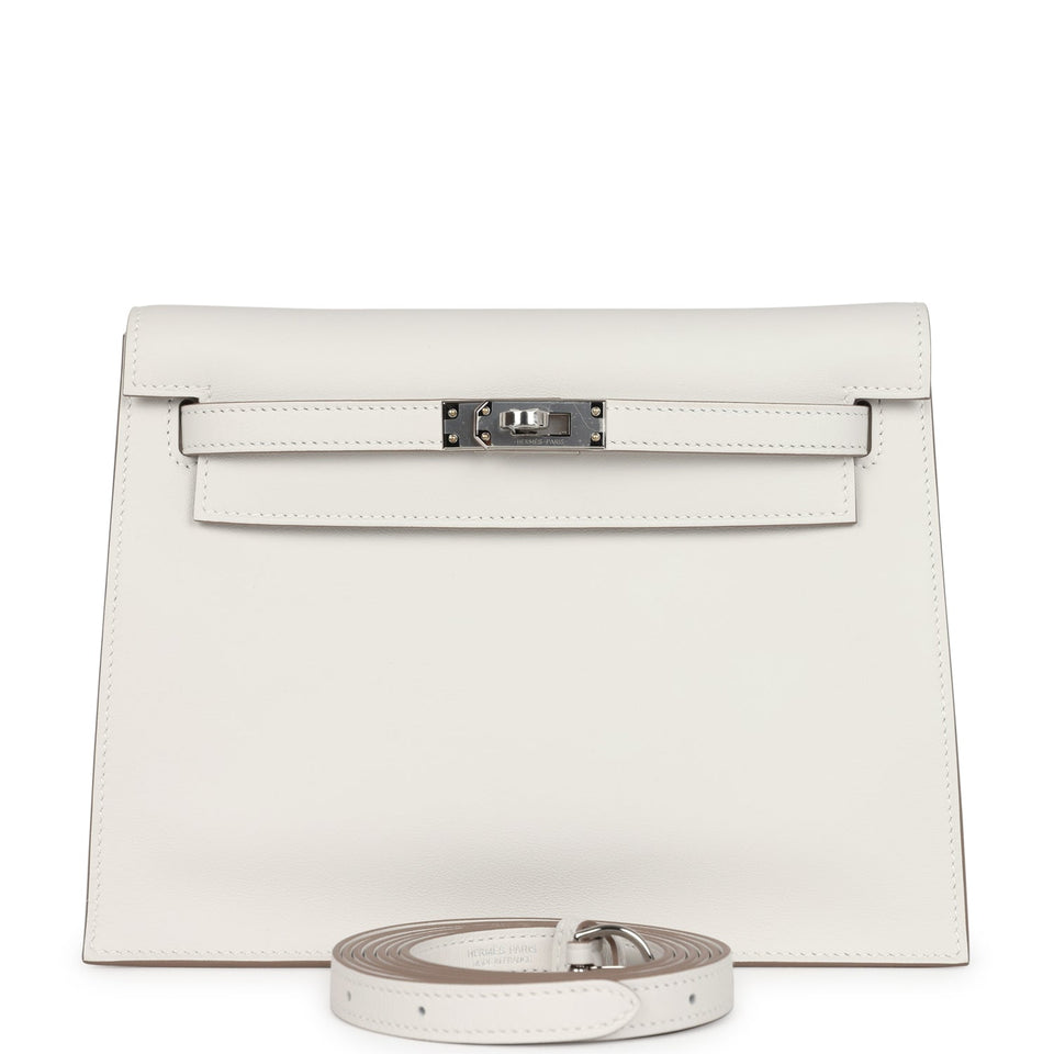 Hermes Kelly Danse Gris Pale Swift Palladium Hardware