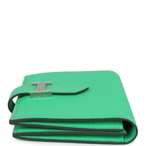 Hermes Bearn Card Holder Vert Comics Chevre Mysore Palladium Hardware