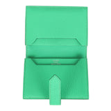 Hermes Bearn Card Holder Vert Comics Chevre Mysore Palladium Hardware