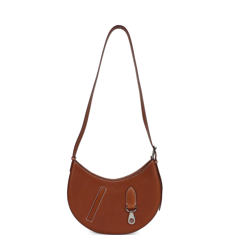 Hermes P'tit Arcon Bag Fauve Barenia Faubourg Palladium Hardware