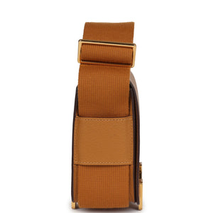 Hermes Geta Caramel Chevre Mysore Gold Hardware