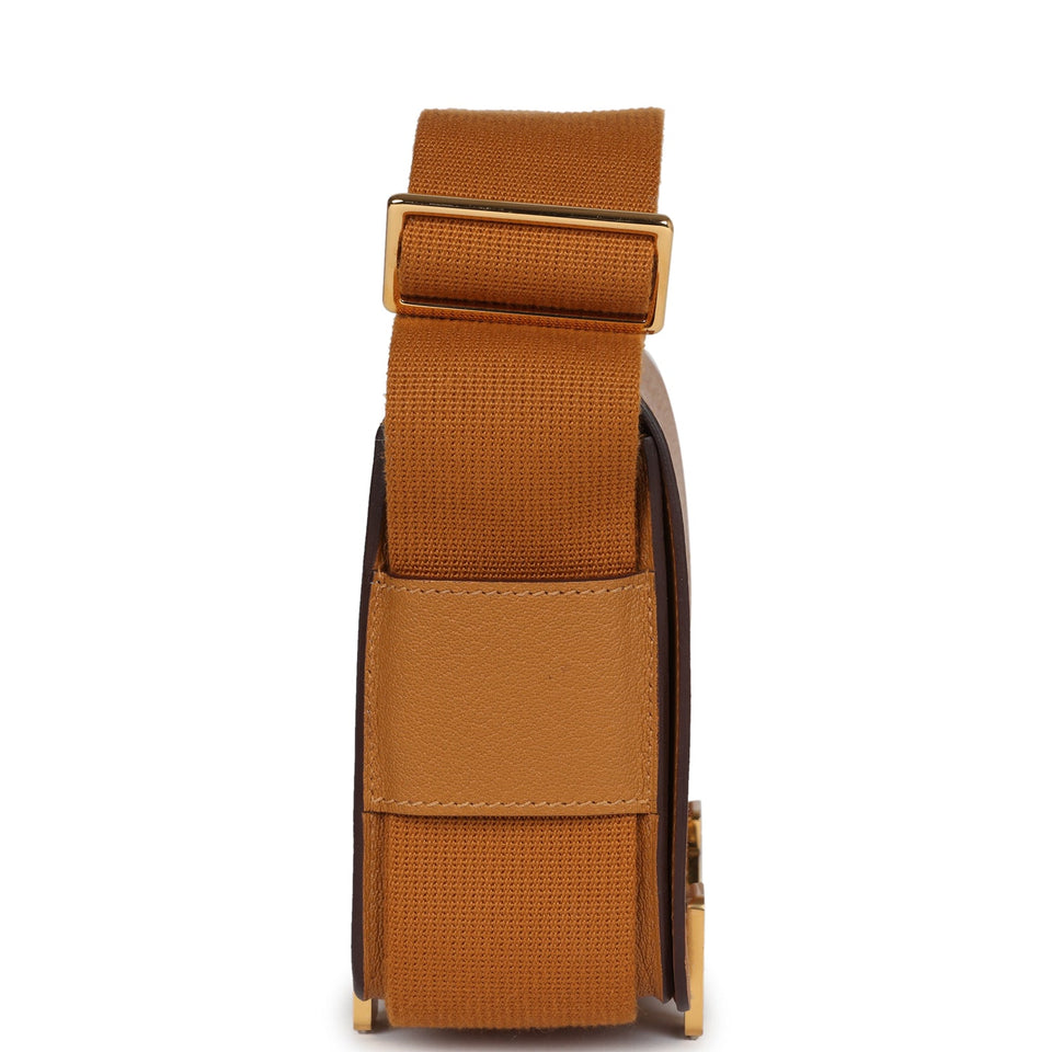 Hermes Geta Caramel Chevre Mysore Gold Hardware
