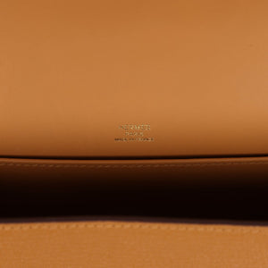 Hermes Geta Caramel Chevre Mysore Gold Hardware