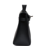 New Hermes Kelly Pochette Black Swift Palladium Hardware