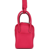 Hermes Mini Lindy Framboise Clemence Palladium Hardware