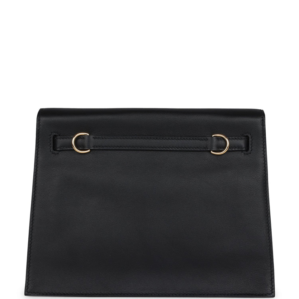 Hermes Kelly Danse Black Swift Gold Hardware
