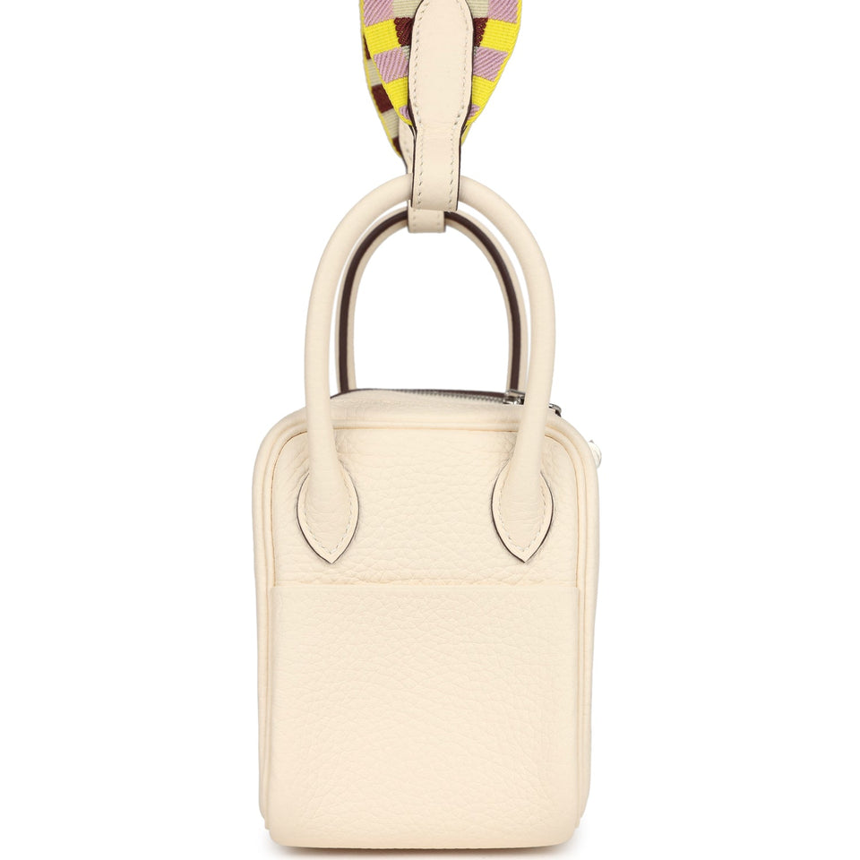 Hermes Mini Lindy Nata Clemence Gold Hardware