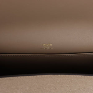 Hermes Geta Etoupe Chevre Gold Hardware