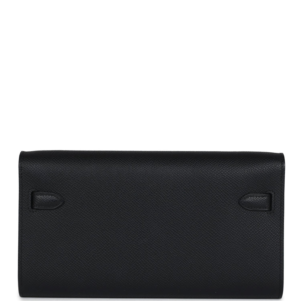 Hermes Kelly Wallet To Go Black Epsom Gold Hardware