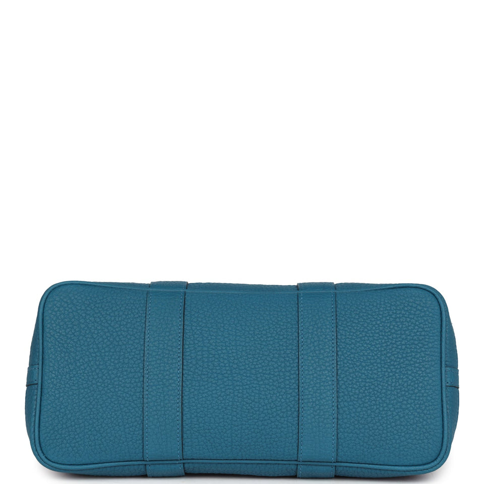 Hermes Garden Party 30 Cassis Toile H and Cobalt Negonda Palladium Hardware