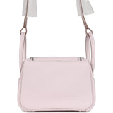 Hermes Mini Lindy Mauve Pale Verso Clemence Palladium Hardware