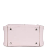Hermes Mini Lindy Mauve Pale Verso Clemence Palladium Hardware