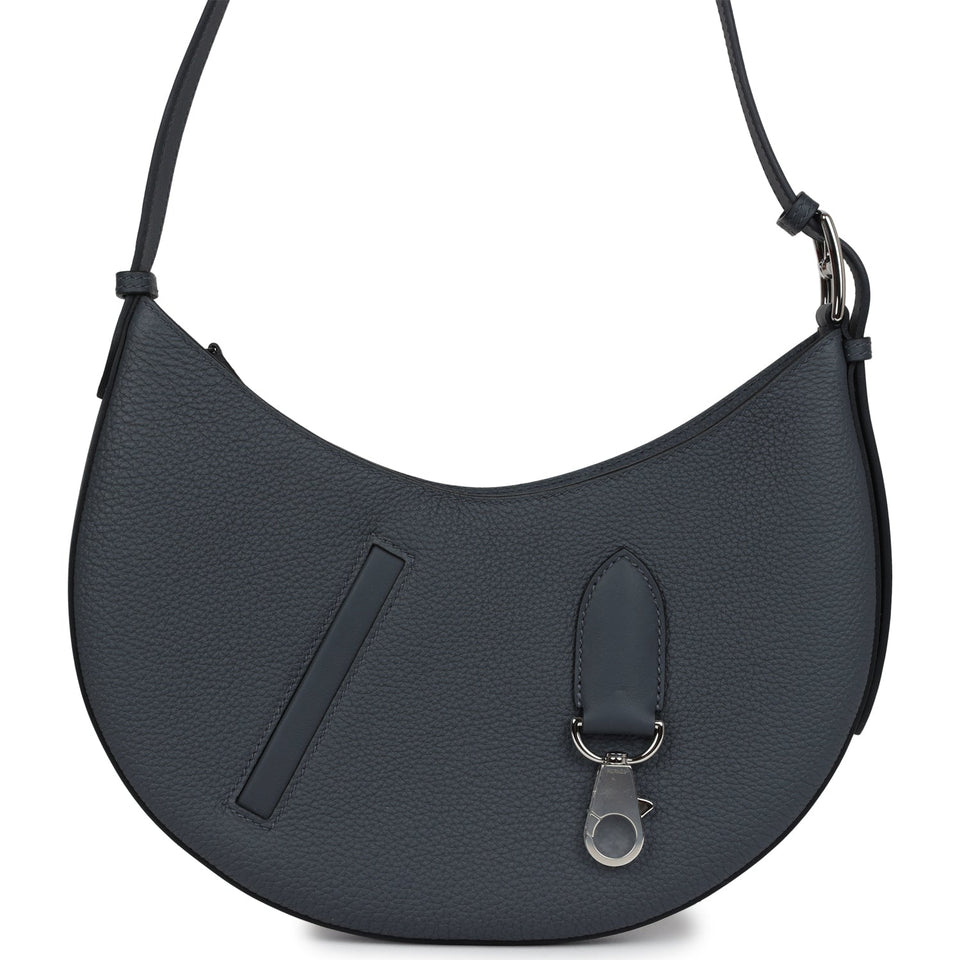 Hermes P'tit Arcon Bag Gris Misty Togo and Swift Palladium Hardware