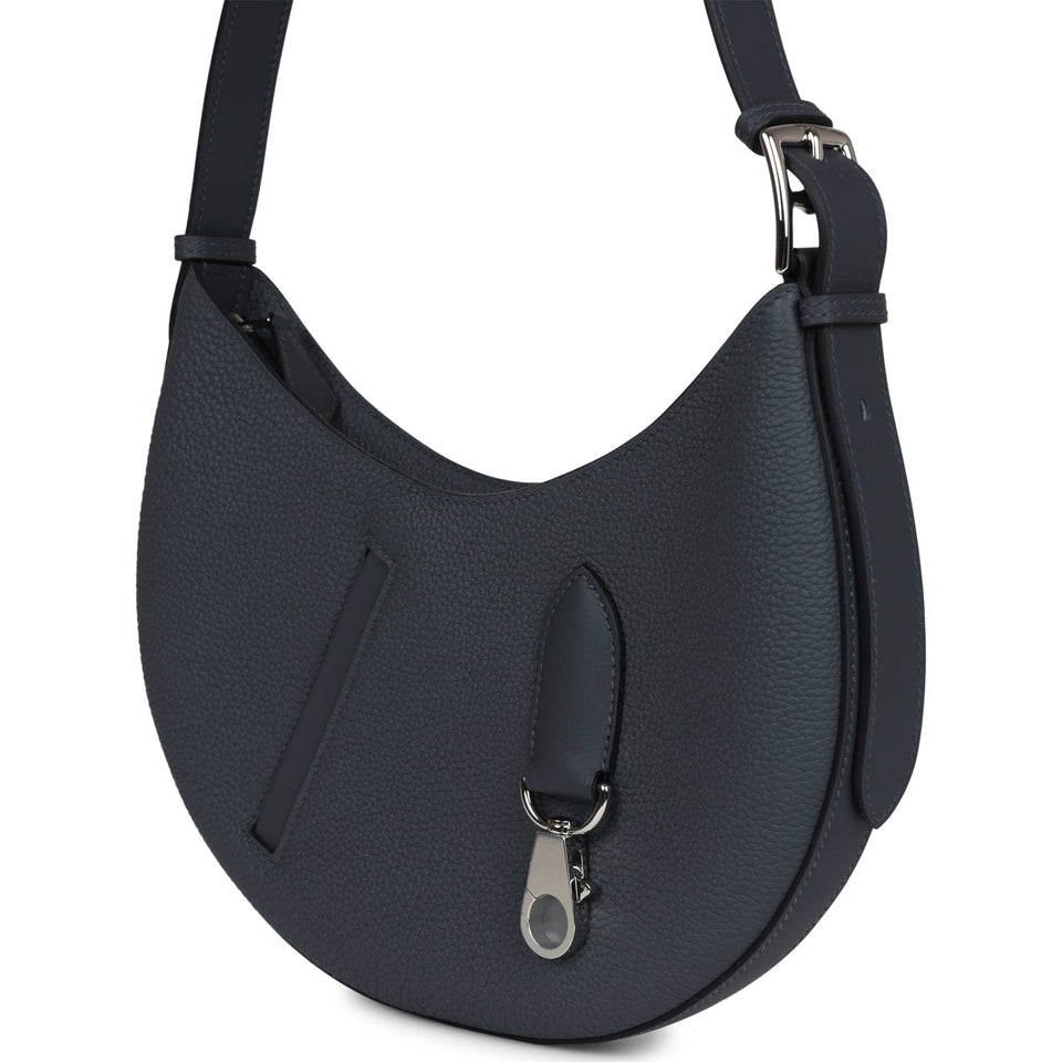 Hermes P'tit Arcon Bag Gris Misty Togo and Swift Palladium Hardware