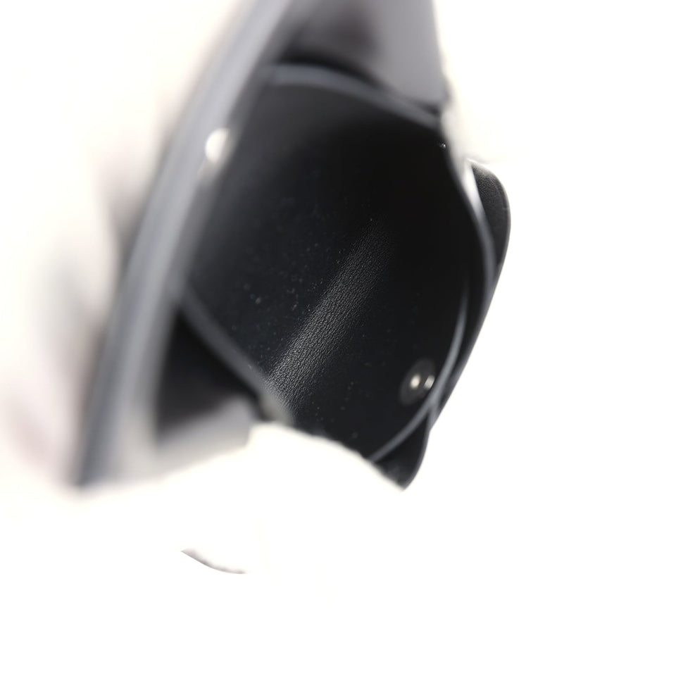 Hermes Calvi Duo Card Holder Black Box Palladium Hardware