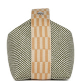 Hermes Bride-A-Brac PM Vert H Natte Canvas and Wool Palladium Hardware