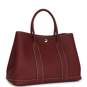 Hermes Garden Party 30 Rouge H Negonda Palladium Hardware