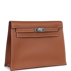 Hermes Kelly Danse Gold Evercolor Verso Palladium Hardware