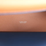 Hermes Kelly Danse Gold Evercolor Verso Palladium Hardware