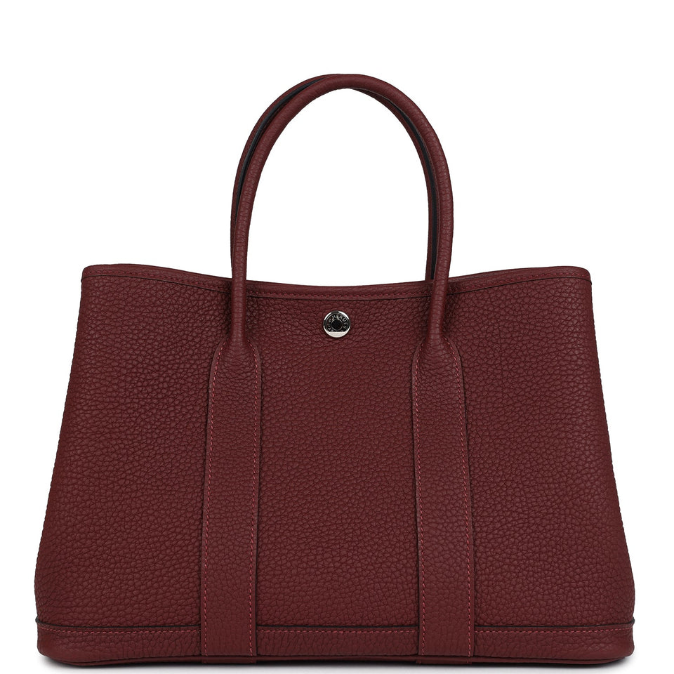 Hermes Garden Party 30 Rouge H Negonda Palladium Hardware