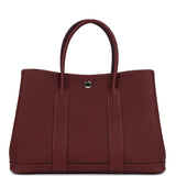 Hermes Garden Party 30 Rouge H Negonda Palladium Hardware