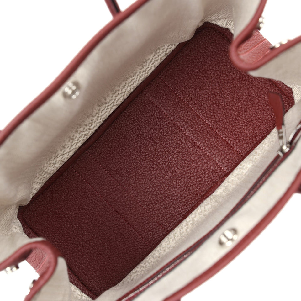 Hermes Garden Party 30 Rouge H Negonda Palladium Hardware