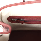 Hermes Garden Party 30 Rouge H Negonda Palladium Hardware