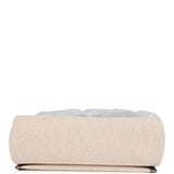 Hermes Herbag Zip 20 Mini Ecru and Beige Toile H Canvas and Ebene Vache Hunter Gold Hardware