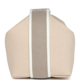 Hermes Bride-A-Brac Case PM Neutral Toile Canvas Palladium Hardware