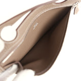 Hermes Back Pocket Pouch Etoupe Togo Palladium Hardware