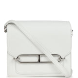Hermes Mini Roulis White Evercolor Palladium Hardware